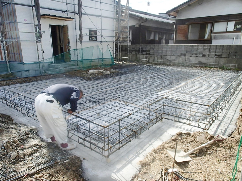 基礎配筋工事