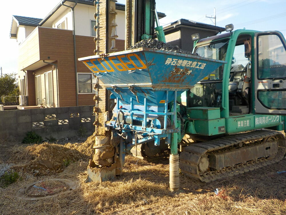 地盤補強工事②