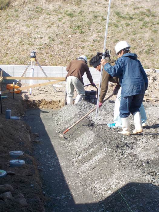 基礎工事はじまりました②