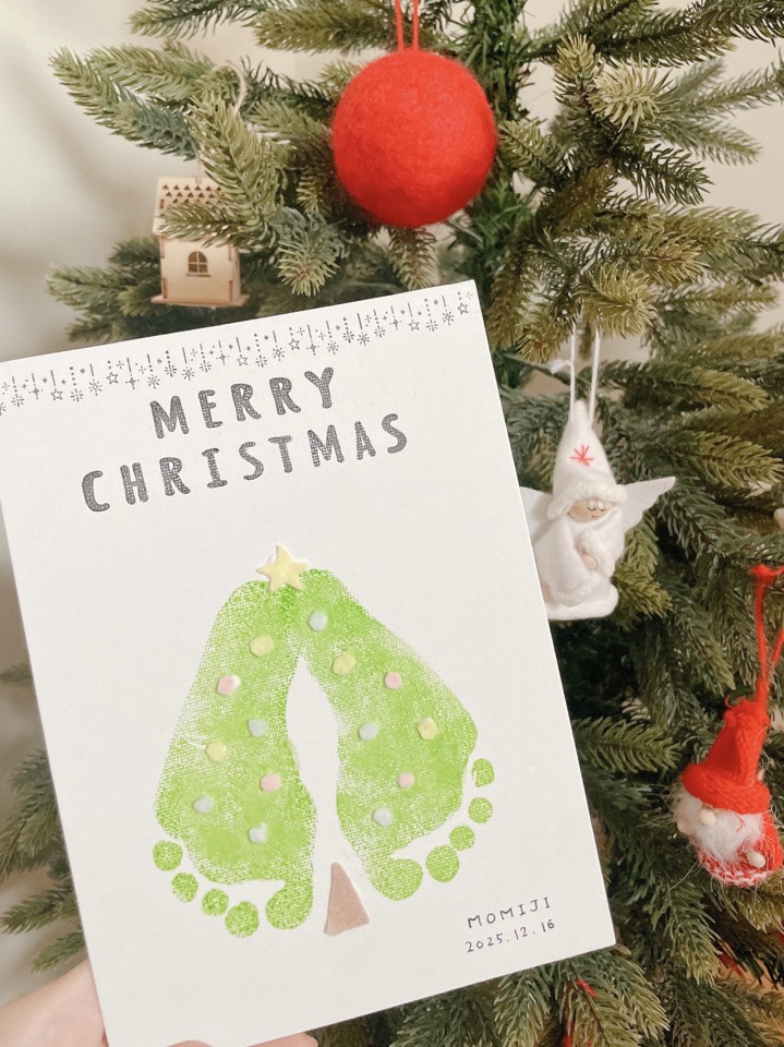 クリスマスべビマ&足形アート