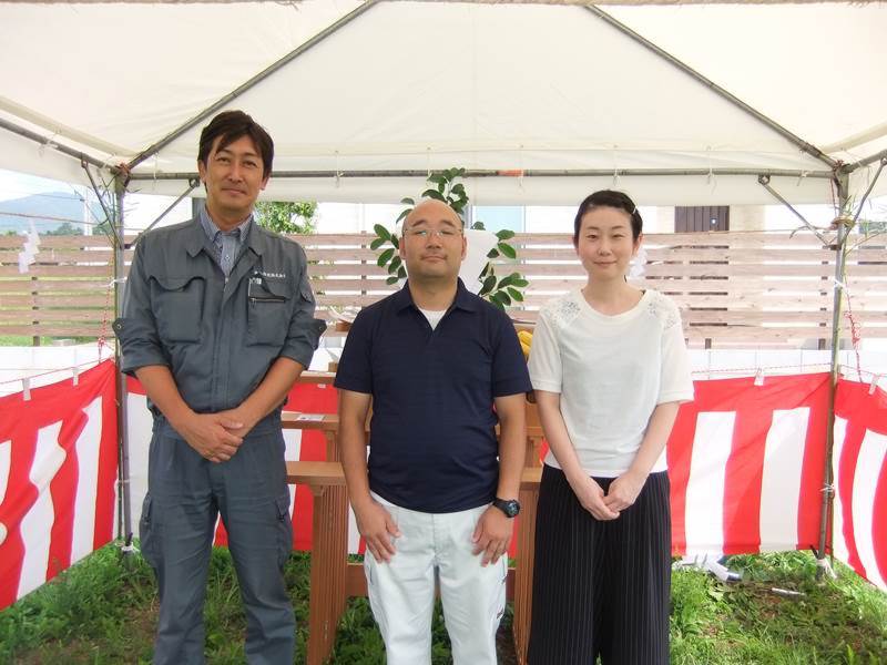 地鎮祭の記念撮影①