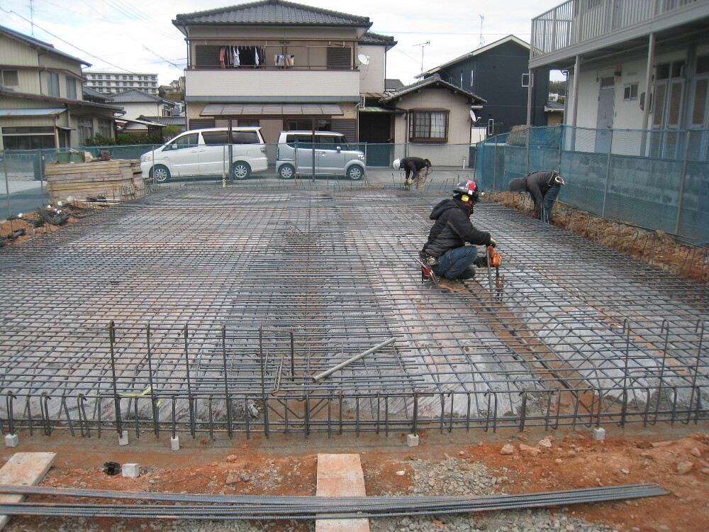 基礎配筋工事