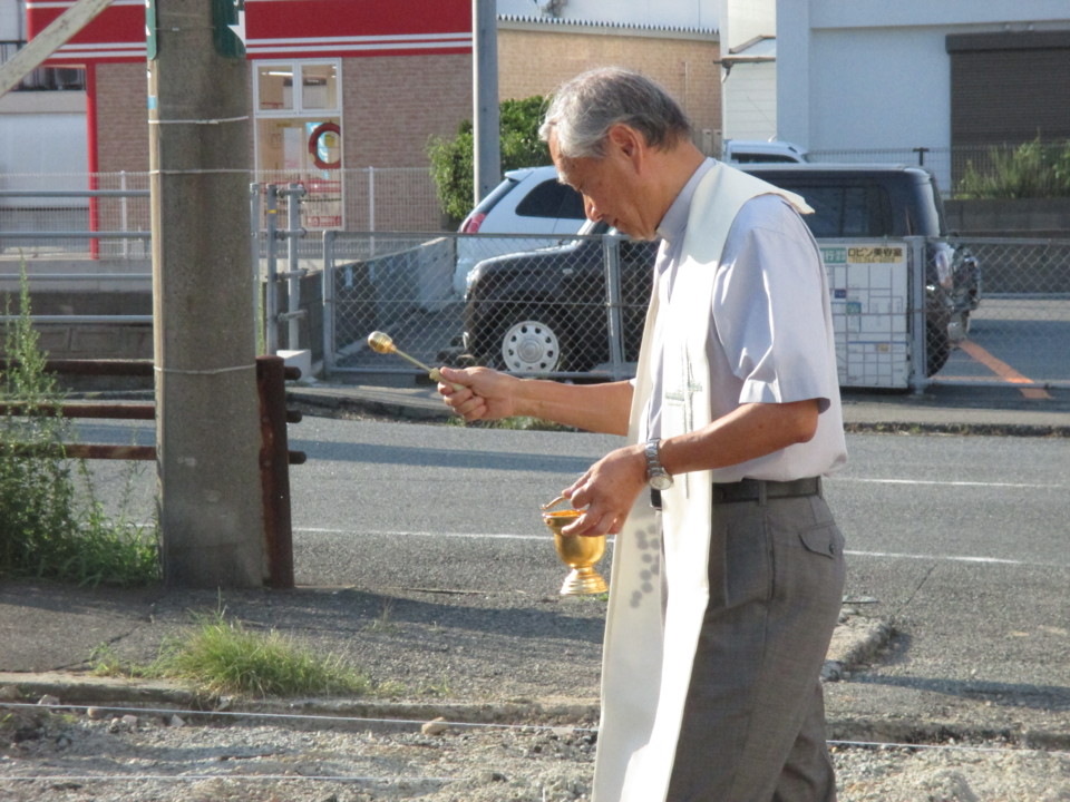 地鎮祭の様子